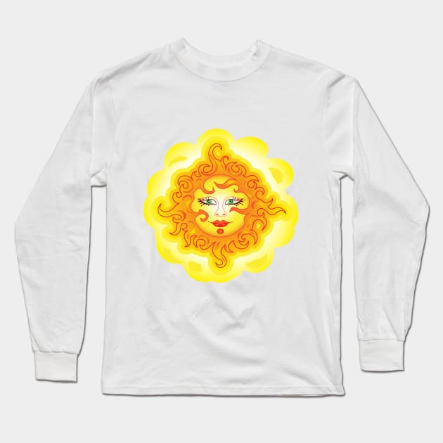 Abstract Sun G2 Long Sleeve T-Shirt by MedusArt